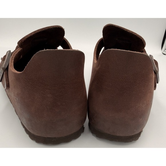 Birkenstock London Oiled Leather Clogs Women US 6–6.5 EU 37 Brown - Picture 4 of 11